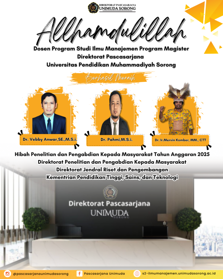 LOLOS HIBAH PENELITIAN & PENGABDIAN MASYARAKAT STUDI TAHUN ANGGARAN 2025